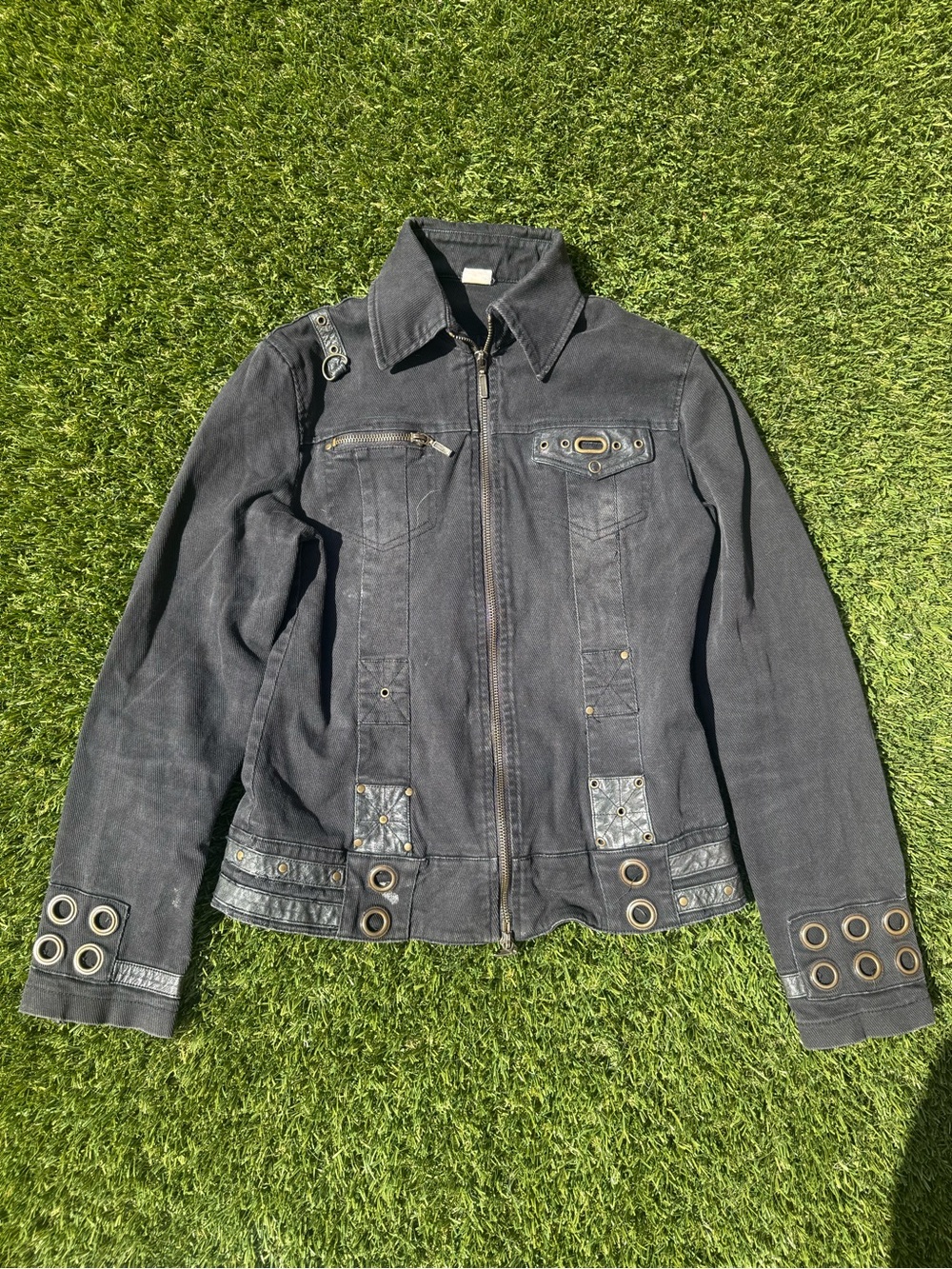 Women’s Black Utility Zip-Front Jacket Size: S/M